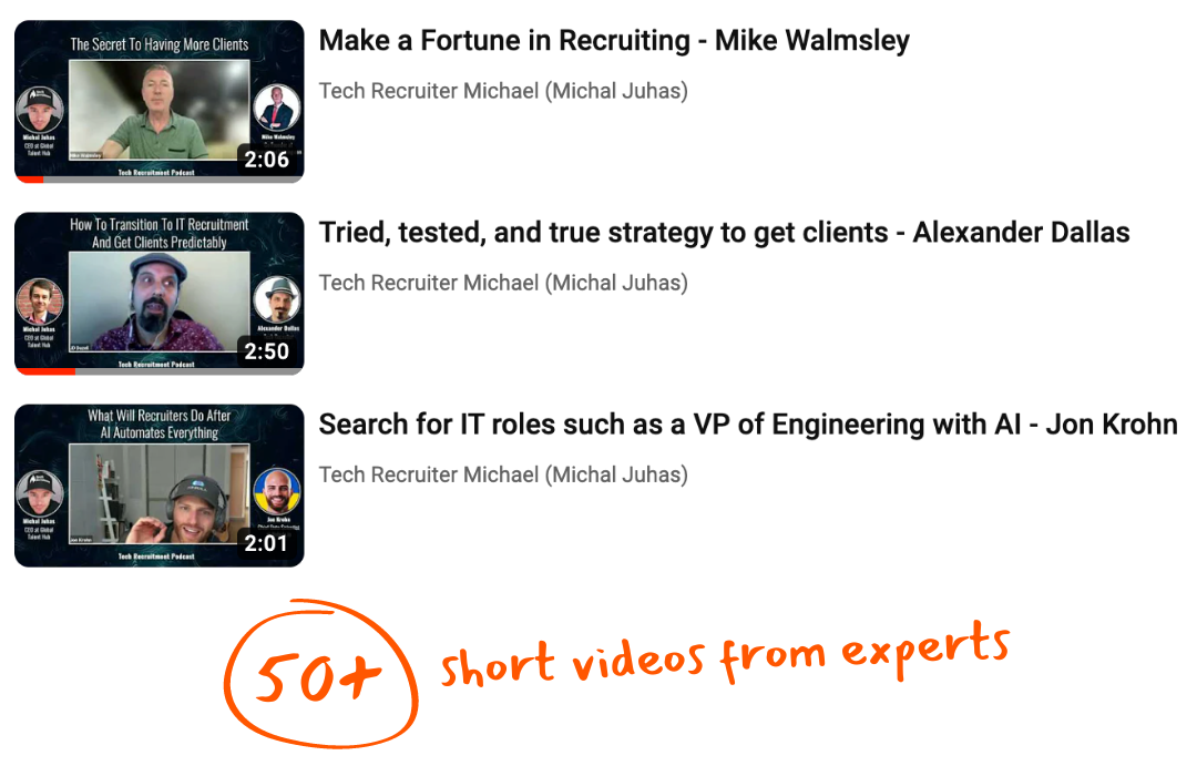 Private videos screenshots - Top Tech Recruiter 2