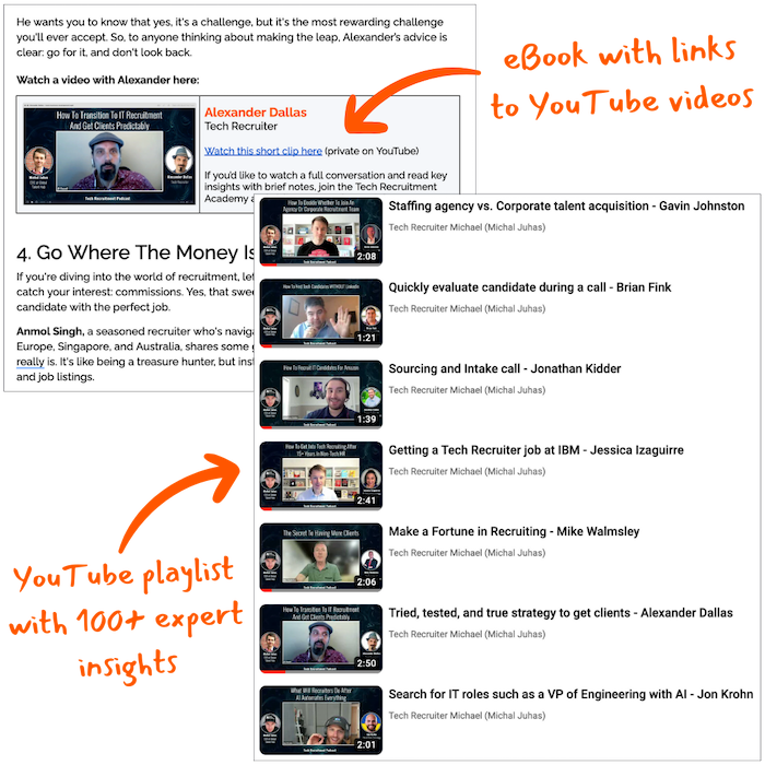 eBook with links to YouTube videos - transparent 700px